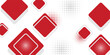 © Sukkur Floris - White background with abstract red grey square decoration. Vector illustration for modern presentation background, brochure design, business card background, website slider, landing page. eps 10
