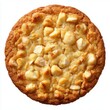 © Kelumlakmal - Macadamia nut cookie dessert with visible nut pieces isolated on a white background