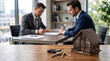 © InoStudiox - Signature d'un Contrat Immobilier avec Clés et Maison Miniature