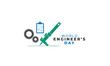 © design.designer - World Engineers Day. background, banner, card, poster, template. Vector illustration.