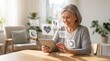 © Ivan - Senior woman using health monitoring app on tablet at home, digital healthcare and telemedicine concept, wellness tracking, heart rate and sleep analysis, active aging lifestyle