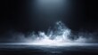 © BeatFlow - Dramatic stage lighting illuminates swirling mist rising from a dark, wet concrete floor