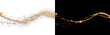© theladydarina - Golden road glowing light trail sparkling gold wave glitter ribbon flowing golden path magic shimmer luxury light effect