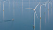© AmazingAerialAgency - Aerial view of Windpark Fryslan Offshore Wind Farm near the Afsluitdijk