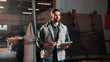 © peopleimages.com - Man, carpenter and inventory with tablet in warehouse for wood production or stock check. Male person, carpentry or inspection with technology for timber business or lumber distribution in workshop