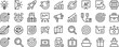 © md - Collection of various business and marketing strategy icons isolated on transparent background