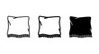 © Babul - Cozy Throw Pillows, Minimalist Vector Icons, Black and White Comfort Elements