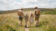 © AHNH2 - Family Hiking Outdoors on Summer Bank Holiday