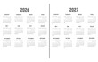 © 555PL - calendar for 2026-2027