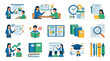 © Ha - Educational Icons Representing Learning and Teaching Concepts.