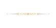 © TawfikStock - Elegant golden decorative line divider with ornate scrolls and diamonds, isolated on transparent background