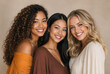 © Thanawadee - Portrait of Attractive Multiethnic Young Women Celebrating Beauty and Diversity