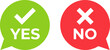© UniQue DEsigN - Yes and no speech bubble icons