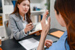 © PHOTO4U - Professional legal consultation between a lawyer and client discussing contracts, legal rights, case strategy, and document review in modern law office, representing justice, trust, and legal services
