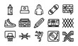 © Mumin - Urban Graffiti Icons: Spray Can, Skateboard, Hoodie, Breakdancer, DJ Turntable, Subway