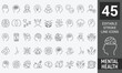 © Zilkasun - Mental health web icons in line style. Depression, psychotherapy, psychological, bipolar, negative thinking, obsession, collection. Editable stroke. Vector illustration.