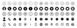 © icons gate - Contact us icon. Web icons set , home, call, email, address, location, globe, fax, message, envelope, mobile, telephone, website, icon . Communication contact information icon. Business card icon set