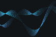 © Solaiman77 - Dynamic digital waveform with blue binary data flow