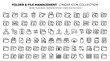 © Nur - Folder & File Management Linear Icon Collection