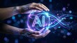 © TensorSpark - Human hand cradles ai sphere with circuit glow, symbolizing ethical, responsible, human centered innovation.