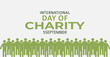 © AG Design - International Day of Charity, hands holding globe