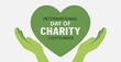 © AG Design - International Day of Charity, hands holding globe