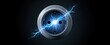 © ckybe - Close-up of a wall socket sparking blue lightning bolts, illustrating an electrical overload hazard.