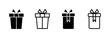 © zeline studio - Gift icon symbol for apps and websites. gift sign and symbol. birthday gift