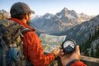 © Fotograf - A person studying a map while holding a compass, useful for navigation illustrations