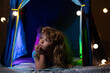 © Volodymyr - Dream inspiration portrait with dreamy child imagination. Dream fantasy camping night. Dream storytelling moment where child feels happiness. Dream cozy blanket scene with playful kid.
