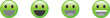 © brown fish - Four type of smile emoji vector.