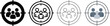 © Lipi - Four crosshair icons targeting people groups in different styles