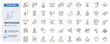 © Pedro - Motivation, success and personal achievement icons. Goals, ambition and self improvement thin line icon set. Editable stroke vector illustrations.