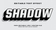 © Text monster - shadow text effects, black and white color colors. text style.