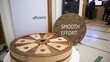 © Hazarul - Decorative wooden wheel display representing concepts of efficiency and smooth effort in modern design and innovation