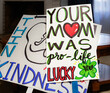 © greeeniiii17 - Hand Drawn 'Lucky You' Picketing Sign, square, no people
