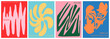 © sasa_elebea - Abstract Wavy Lines Poster Vector Set: Flowing Gradient Curves and Geometric Patterns for Ads, Covers, Social Media, Flyers, Banners, and Print Design