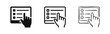 © drawing lines - Digital Tablet Touch Screen Interface Icon Set