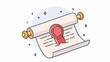 © putra - Seal of approval on a scroll.