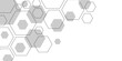 © Azadur - Molecular structure abstract tech background. Science network pattern Hexagonal abstract background. Big Data Visualization structure elements digital technology background.