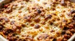© hobonski - Close-up of a hot pizza slice being pulled away, showing thick strands of melted mozzarella cheese stretching beautifully from the bubbly, golden-brown baked crust.