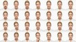© SunSpirit - Collage of a woman showing various facial expressions and emotions.