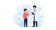 © Inka - Doctor with Stethoscope Examines Young Patient Using Peak Flow Meter for Respiratory Health