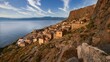 © Ralf Adler/imageBROKER - Sky replaced, traditional coastal village with stone houses on a steep rocky coast, Monemvasia, Monemvassia, Malvasy, small Byzantine town, rocky island, fortress, Laconia, Peloponnese, peninsula, Greece