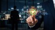 © Sukon - Digital financial processes shown through a virtual interface with a green checkmark for successful approval.