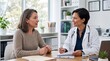 © ErikaEduarda - Doctor and patient discussing medical results in a bright clinic office