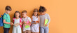 © Pixel-Shot - Group of diverse children reading books together