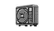 © Cat - Imagine prompt industrial air conditioner cooling unit