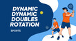 © Genjik - Dynamic Doubles Rotation In Sports Illustrated Tennis Concept
