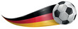 © doom.ko - Soccer ball with the colors of the German, realistic effect. vector illustration
